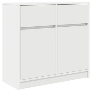 Weißes Sideboard mit Schublade 80x34x76 cm