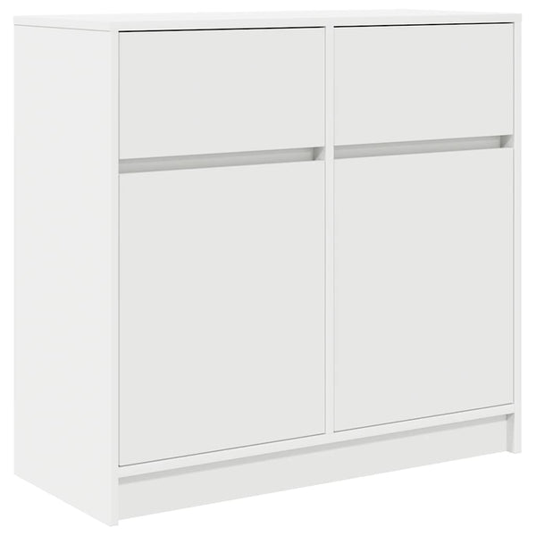 Weißes Sideboard mit Schublade 80x34x76 cm