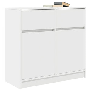 Weißes Sideboard mit Schublade 80x34x76 cm