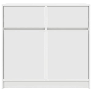 Weißes Sideboard mit Schublade 80x34x76 cm