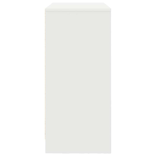 Weißes Sideboard mit Schublade 80x34x76 cm