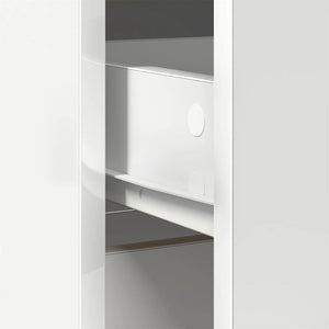 Weißes Sideboard mit Schublade 80x34x76 cm