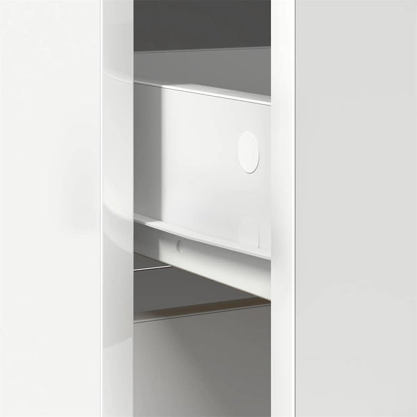 Weißes Sideboard mit Schublade 80x34x76 cm