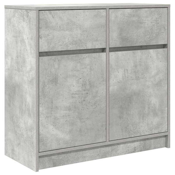 Sideboard Betongrau mit Schublade 80x34x76 cm