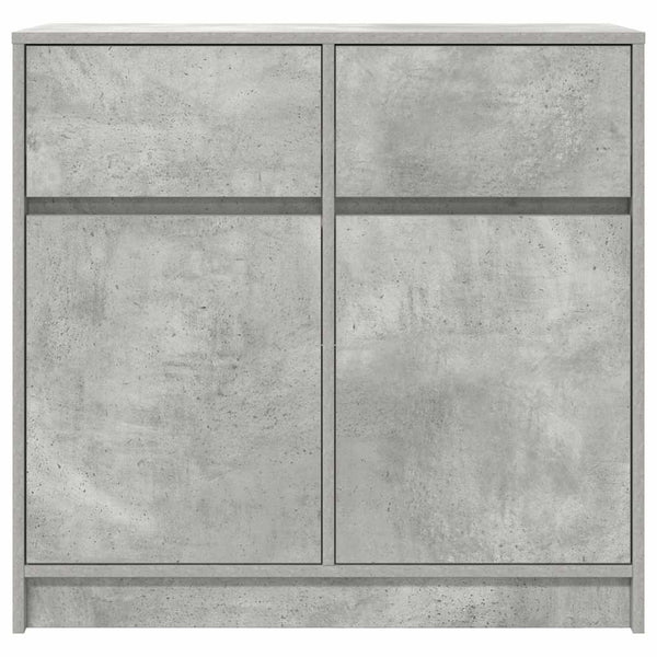 Sideboard Betongrau mit Schublade 80x34x76 cm