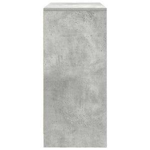 Sideboard Betongrau mit Schublade 80x34x76 cm
