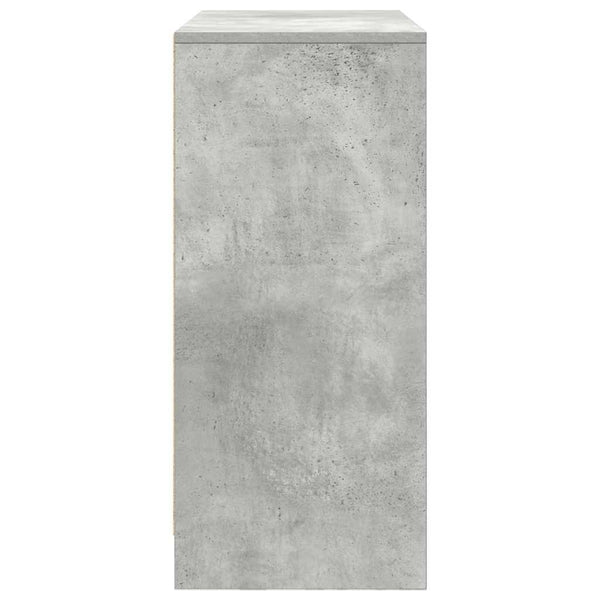 Sideboard Betongrau mit Schublade 80x34x76 cm