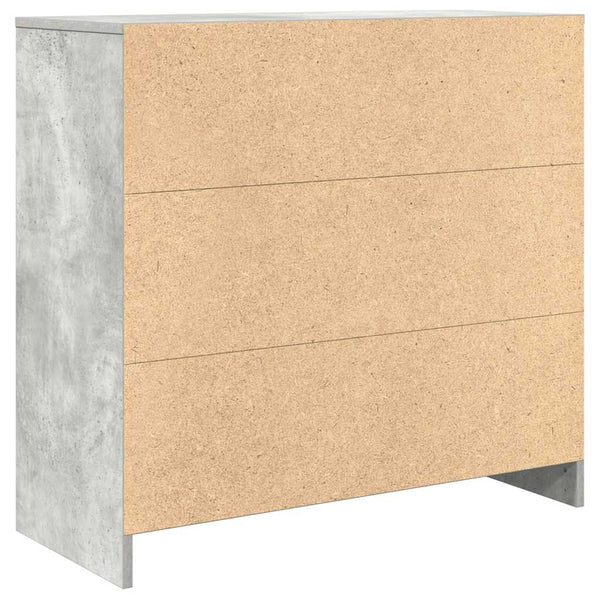 Sideboard Betongrau mit Schublade 80x34x76 cm