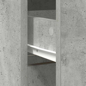Sideboard Betongrau mit Schublade 80x34x76 cm