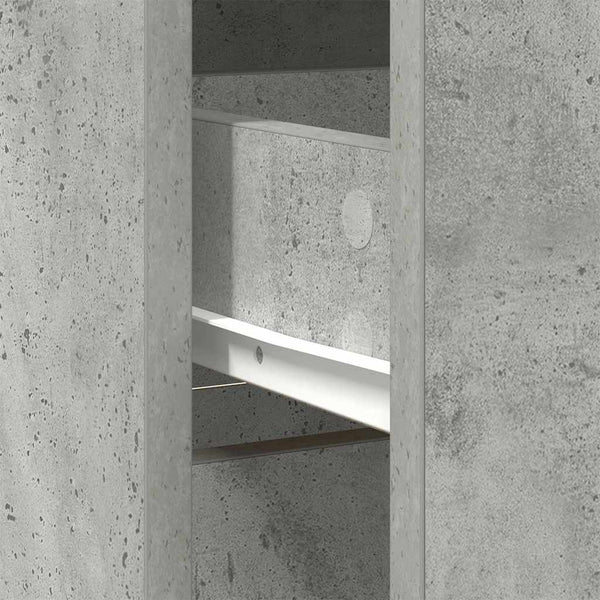 Sideboard Betongrau mit Schublade 80x34x76 cm