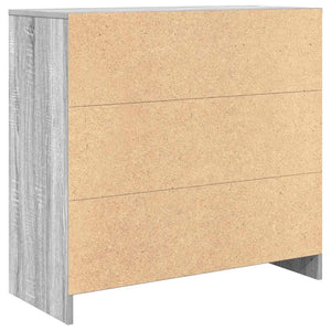 Sideboard Grau Sonoma 80 cm mit Schublade