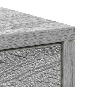 Sideboard Grau Sonoma 80 cm mit Schublade