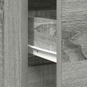 Sideboard Grau Sonoma 80 cm mit Schublade