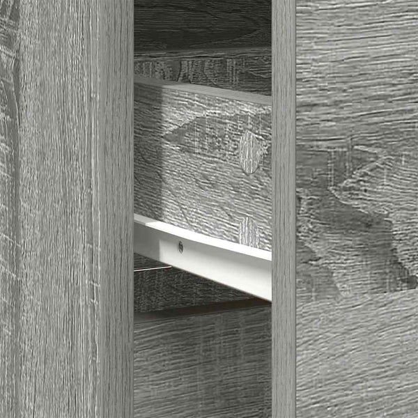 Sideboard Grau Sonoma 80 cm mit Schublade