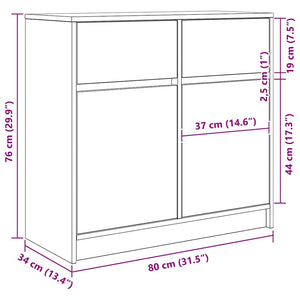 Sideboard Altholz-Optik 80 cm