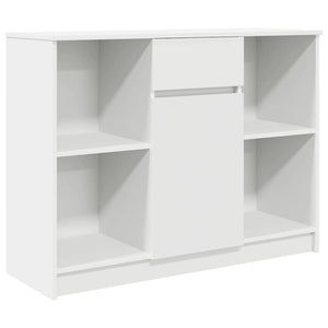 Weißes Sideboard mit Schublade, 101 cm