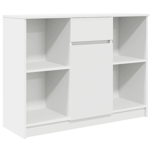 Weißes Sideboard mit Schublade, 101 cm