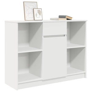 Weißes Sideboard mit Schublade, 101 cm