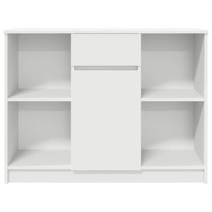 Weißes Sideboard mit Schublade, 101 cm