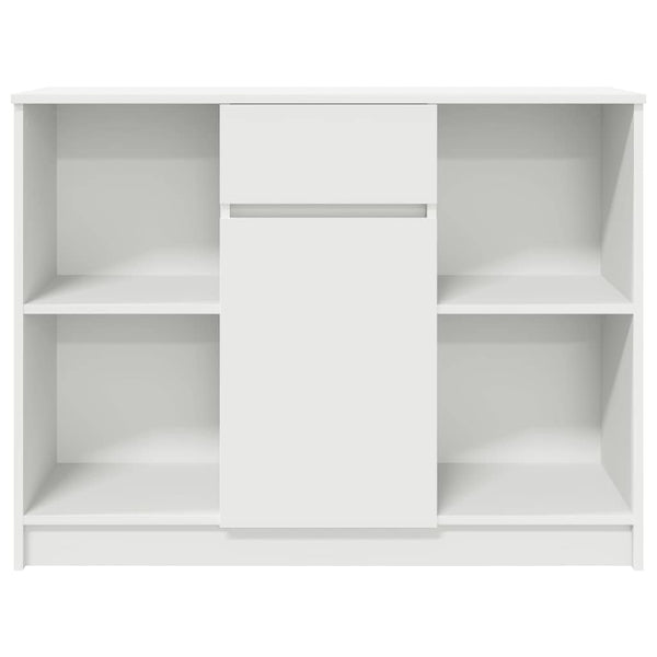 Weißes Sideboard mit Schublade, 101 cm
