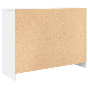 Weißes Sideboard mit Schublade, 101 cm