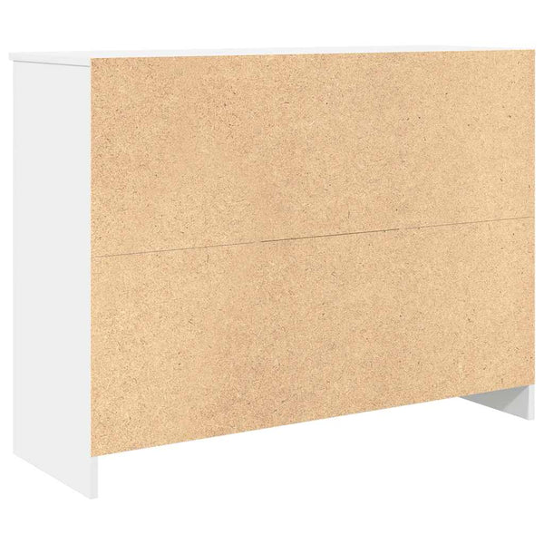 Weißes Sideboard mit Schublade, 101 cm