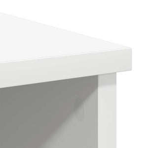 Weißes Sideboard mit Schublade, 101 cm