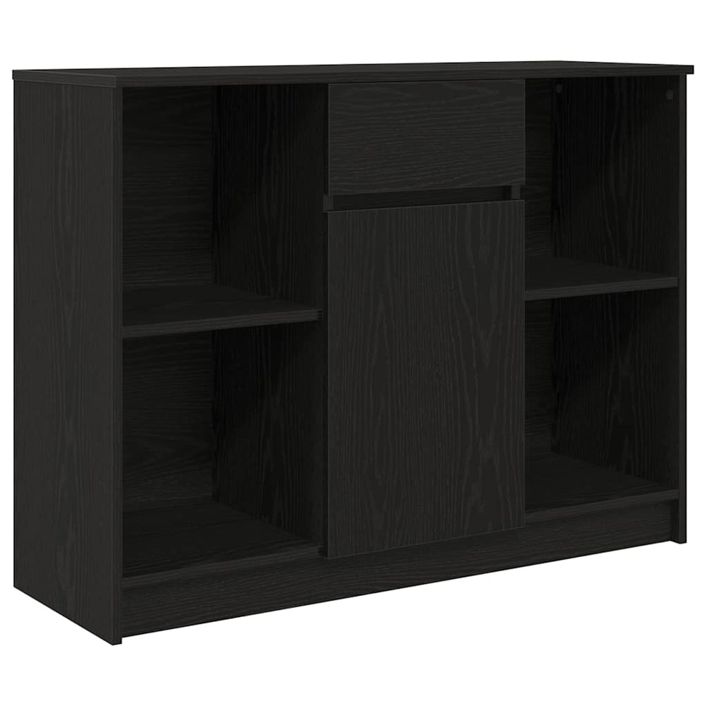 vidaXL Sideboard with Drawer Black Oak Look 101x35x76 cm
