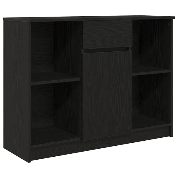 Sideboard Schwarz Eichen-Optik, 101 cm
