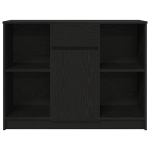 Sideboard Schwarz Eichen-Optik, 101 cm