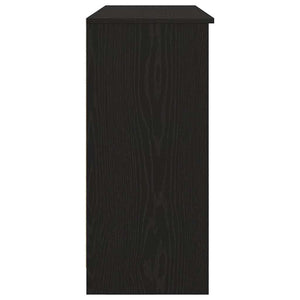 Sideboard Schwarz Eichen-Optik, 101 cm