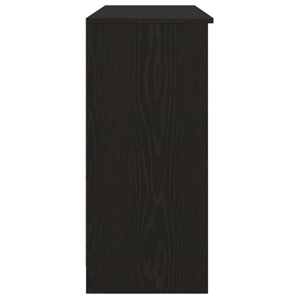 Sideboard Schwarz Eichen-Optik, 101 cm