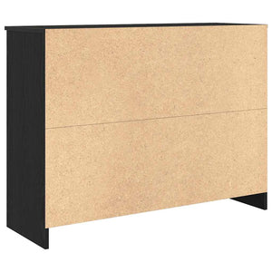 Sideboard Schwarz Eichen-Optik, 101 cm