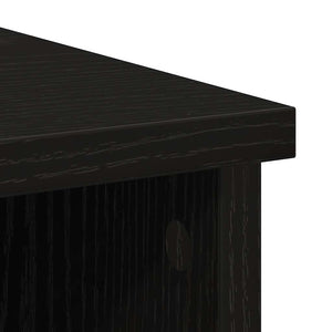 Sideboard Schwarz Eichen-Optik, 101 cm