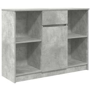 Sideboard Betongrau mit Schublade 101x35x76 cm