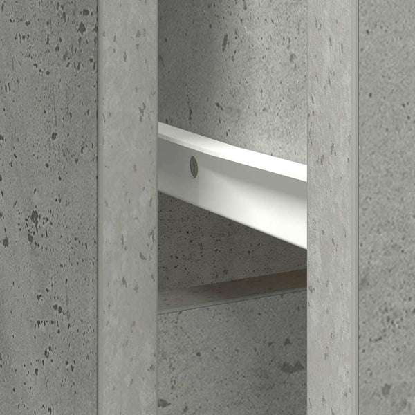 Sideboard Betongrau mit Schublade 101x35x76 cm