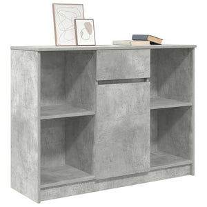Sideboard Betongrau mit Schublade 101x35x76 cm