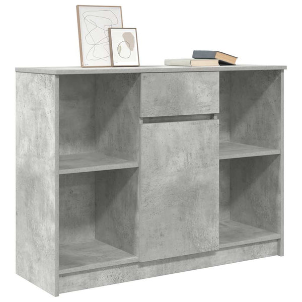 Sideboard Betongrau mit Schublade 101x35x76 cm