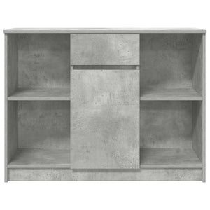 Sideboard Betongrau mit Schublade 101x35x76 cm