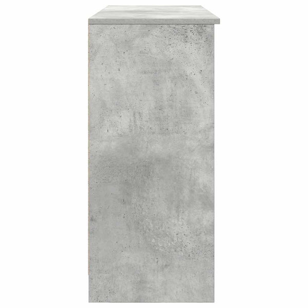 Sideboard Betongrau mit Schublade 101x35x76 cm
