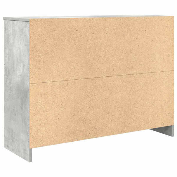 Sideboard Betongrau mit Schublade 101x35x76 cm