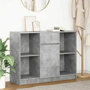 Sideboard Betongrau mit Schublade 101x35x76 cm