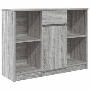 Graues Sideboard mit Schublade, 101 cm