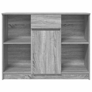 Graues Sideboard mit Schublade, 101 cm
