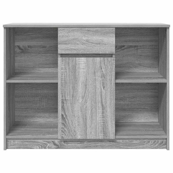 Graues Sideboard mit Schublade, 101 cm