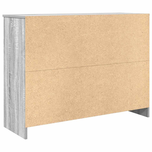 Graues Sideboard mit Schublade, 101 cm