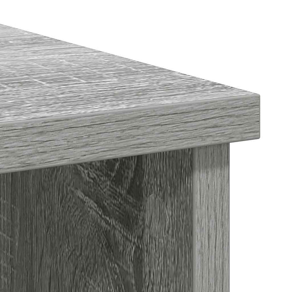 Graues Sideboard mit Schublade, 101 cm