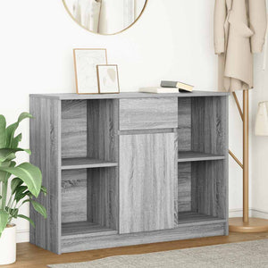 Graues Sideboard mit Schublade, 101 cm