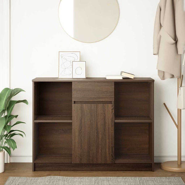 Sideboard Braun Eichen-Optik 101x35x76 cm
