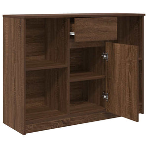 Sideboard Braun Eichen-Optik 101x35x76 cm
